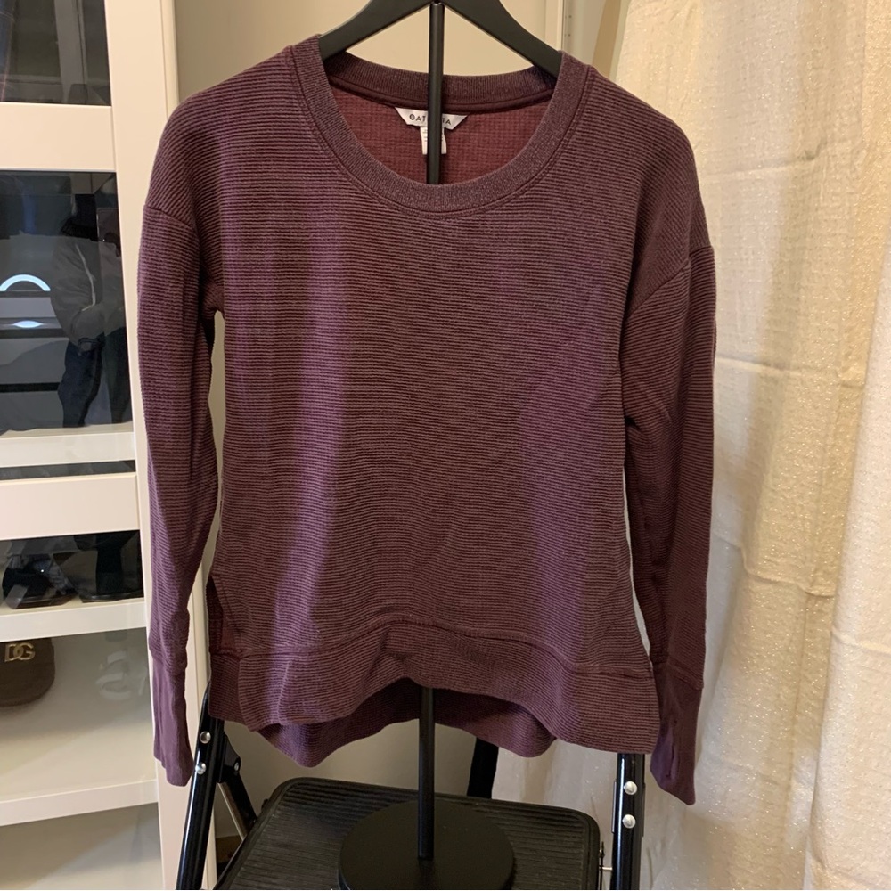 Athleta Plum Long Sleeve Top